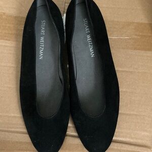 Stuart Weitzman Black Suede Flats